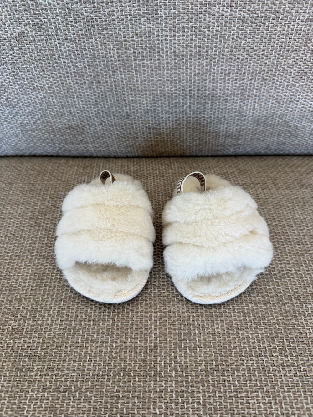 UGG Cream Fluff Slide Slippers